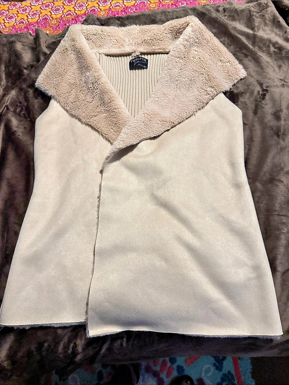 TWELFTH Beige Sleeveless Sweater Vest Like New
